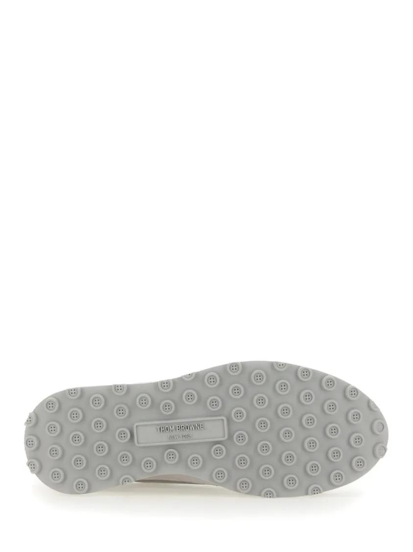 Thumbnail - Thom Browne Low-Top Sneaker - Sneakers With Calf Leather And Suede Upper - Gr. 8 - in Grau - für Damen