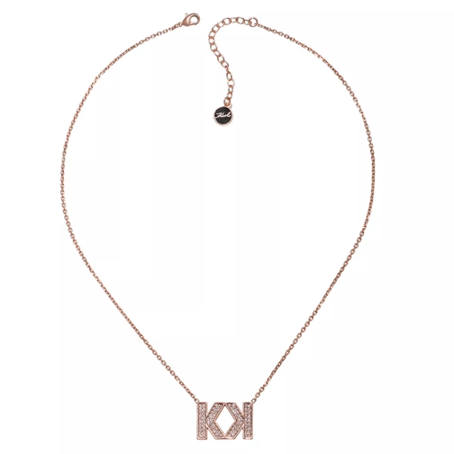 Karl Lagerfeld Double K Mini Necklace Multicolour Korte Halsketting