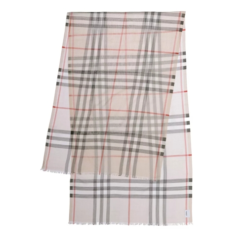 Burberry Giant Check Scarf Stone Check Lichtgewicht Sjaal