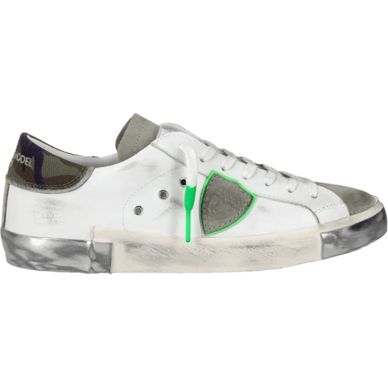 Philippe Model Low-Top-Sneaker Sneaker Prsx Bianco/Camouflage mehrfarbig