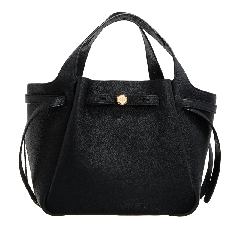 Tory Burch Tote Romy Pebbled Satchel Black(Image 2)