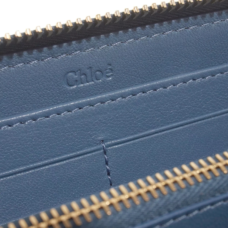 Chloé Portemonnaie mit Zip-Around-Reißverschluss Marcie Wallet Graphite Navy(Image 3)