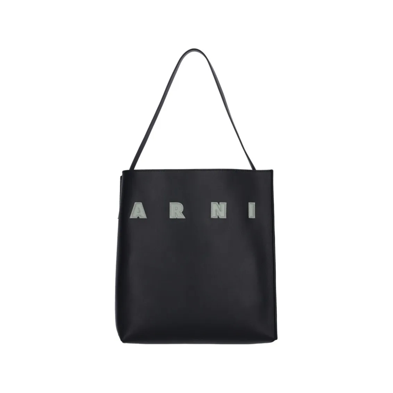 Marni Schultertasche Museo' Medium Hobo Bag – Black Black