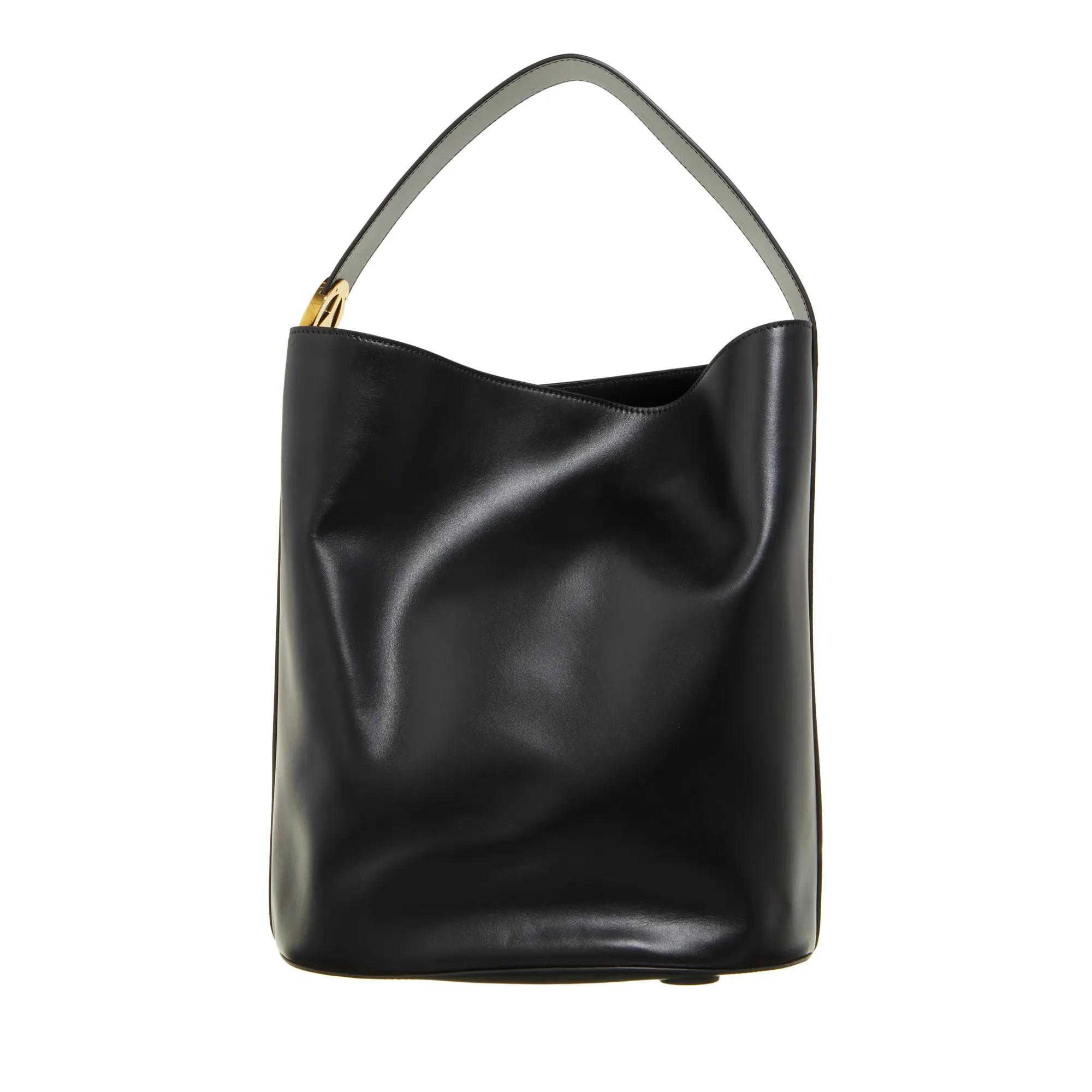 Moschino Hobo Bags - Shoulder Bag - Gr. unisize - in Schwarz - für Damen - aus Leder & Leder & Synthetische Fasern