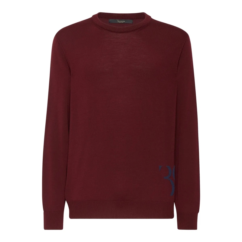 BILLIONAIRE  Rundhalspullover bordeaux