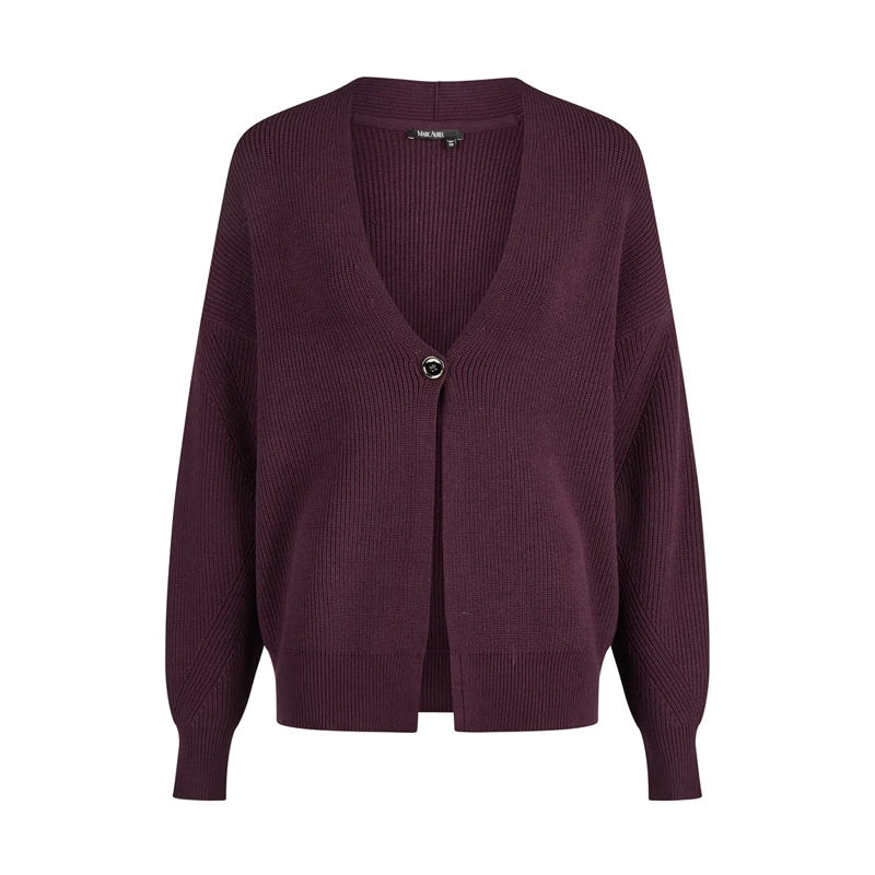 Marc Aurel Strickjacke Diese Strickjacke im Blazer-Look aus Halbpatent-St lila
