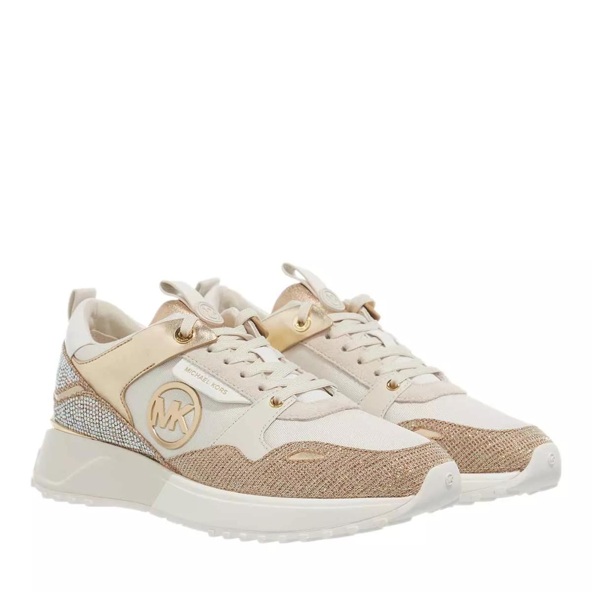 Michael kors sneaker beige gold on sale