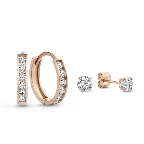 Isabel Bernard Créole Cadeau d'Isabel 14 karat ear party gift set Rose gold