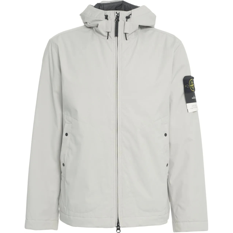 Stone Island Doudoune Technical jacket with hood grau