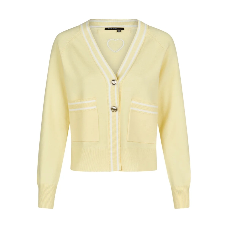 Marc Aurel Daunenjacke Strickjacke gelb