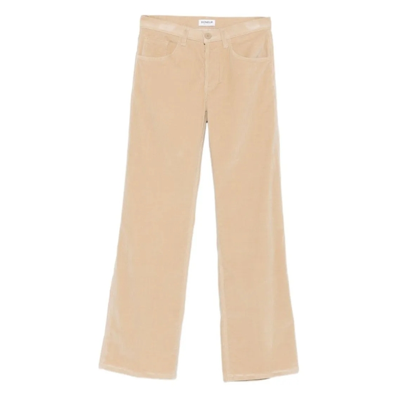 Dondup Jeans Beige Jeans With Flared Leg Neutrals