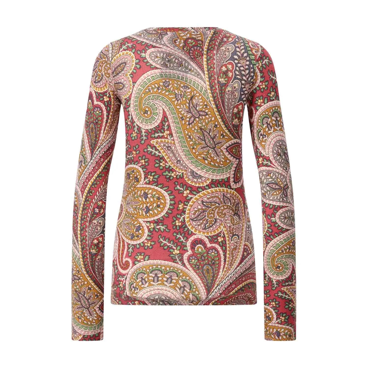 Etro - Langarmshirt mit Paisley-Muster - Größe XL - bunt