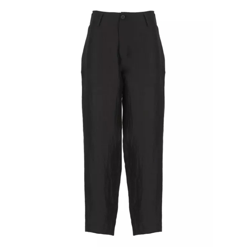 Yohji Yamamoto Ramie Blend Pants Black 