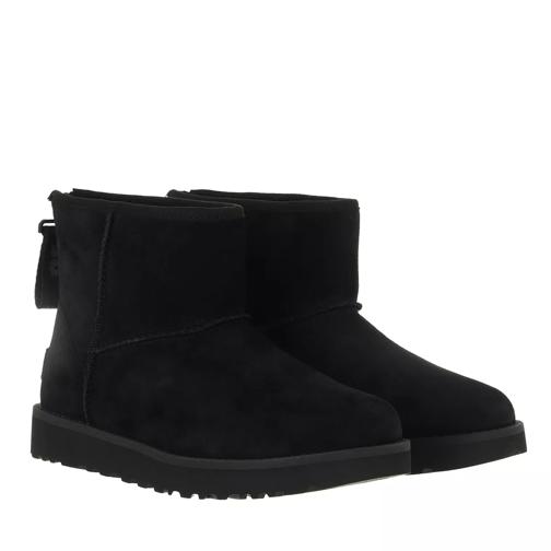 UGG W Classic Mini Logo Zip Black Bottes d'hiver