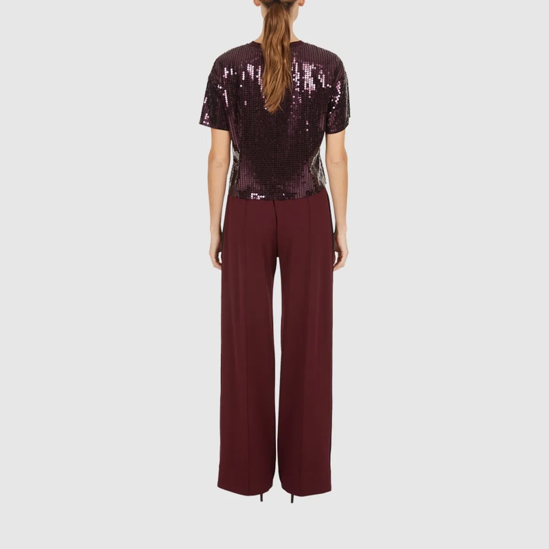 Marc Aurel Bluse Paillettenshirt bordeaux(Image 4)