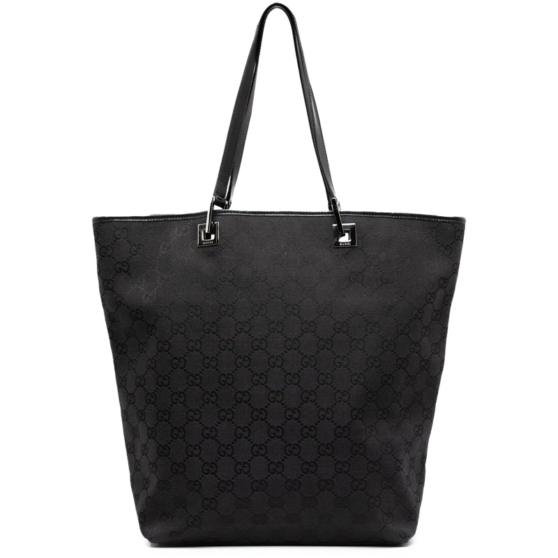 Gucci Shopper GG Canvas Web Tote schwarz