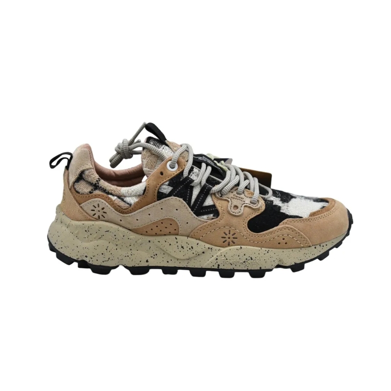 Flower Mountain Low-Top-Sneaker Mud Brown And Black Sneakers Neutrals