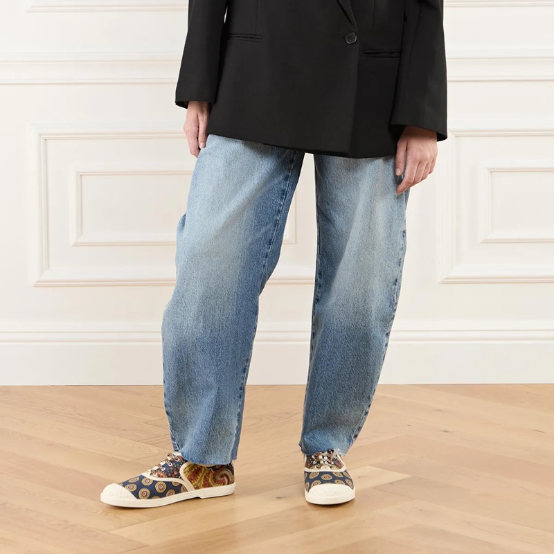 Valentino Garavani Low-Top-Sneaker Sneaker Denim Ivory(Image 2)