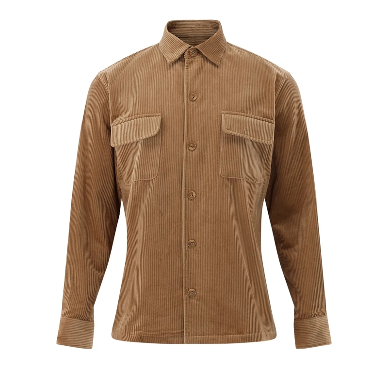 VAN LAACK Hemd Hemd Tailor Fit Uni braun