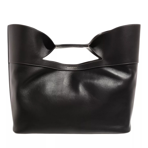 Alexander McQueen The Bow Large Handle Bag Black Tote