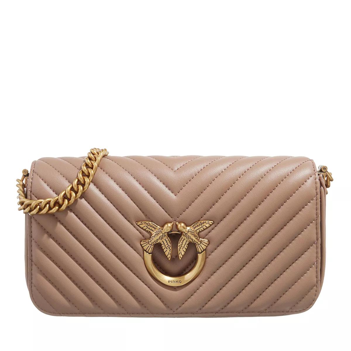 Pinko Love Click Mini Beige Sac bandouli re