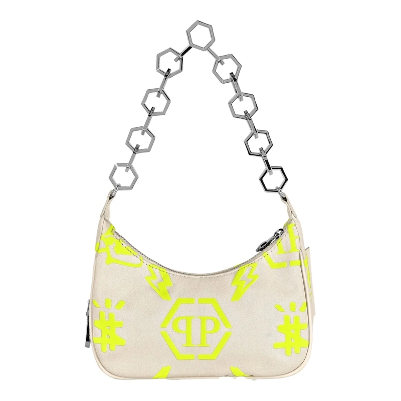 Philipp Plein Schultertasche Nylon Shoulder Bag Monogram weiss(Image 2)