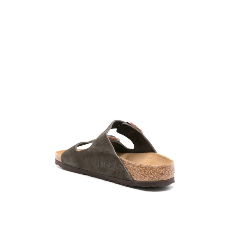 Birkenstock Loafer Arizona Two-Strap Suede Sandals Braun(Image 4)