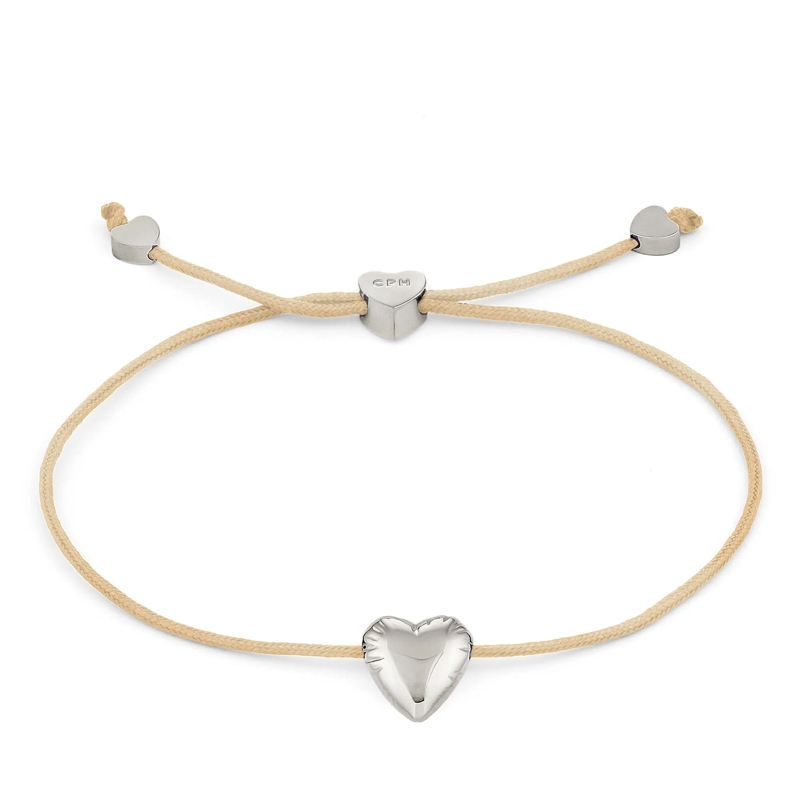 Copenhagen Armband Edelstahl Balloon Hearts beige