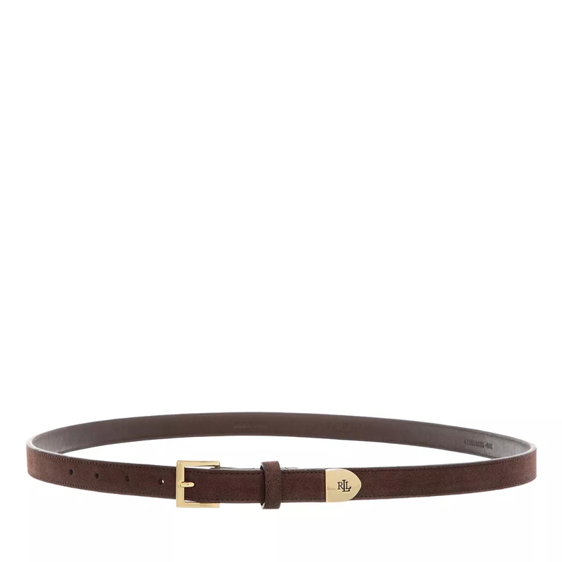 Lauren Ralph Lauren Dünner Gürtel Cap Belt Skinny Fall Brown(Image 3)