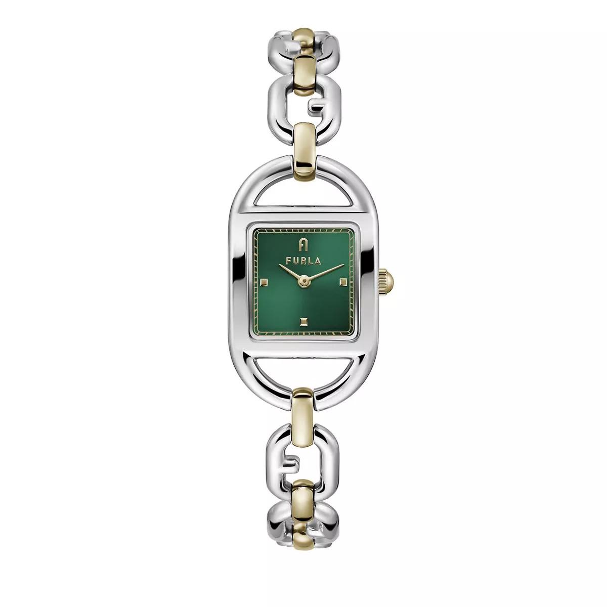 Furla Chain Square Logo Bi-colored Quartz Watch