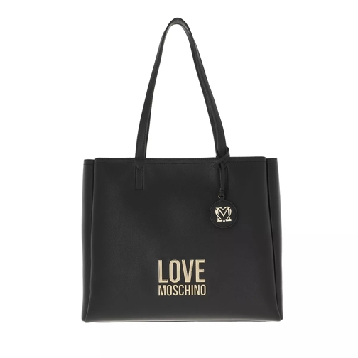 Love Moschino Borsa Bonded Pu  Nero Shopping Bag