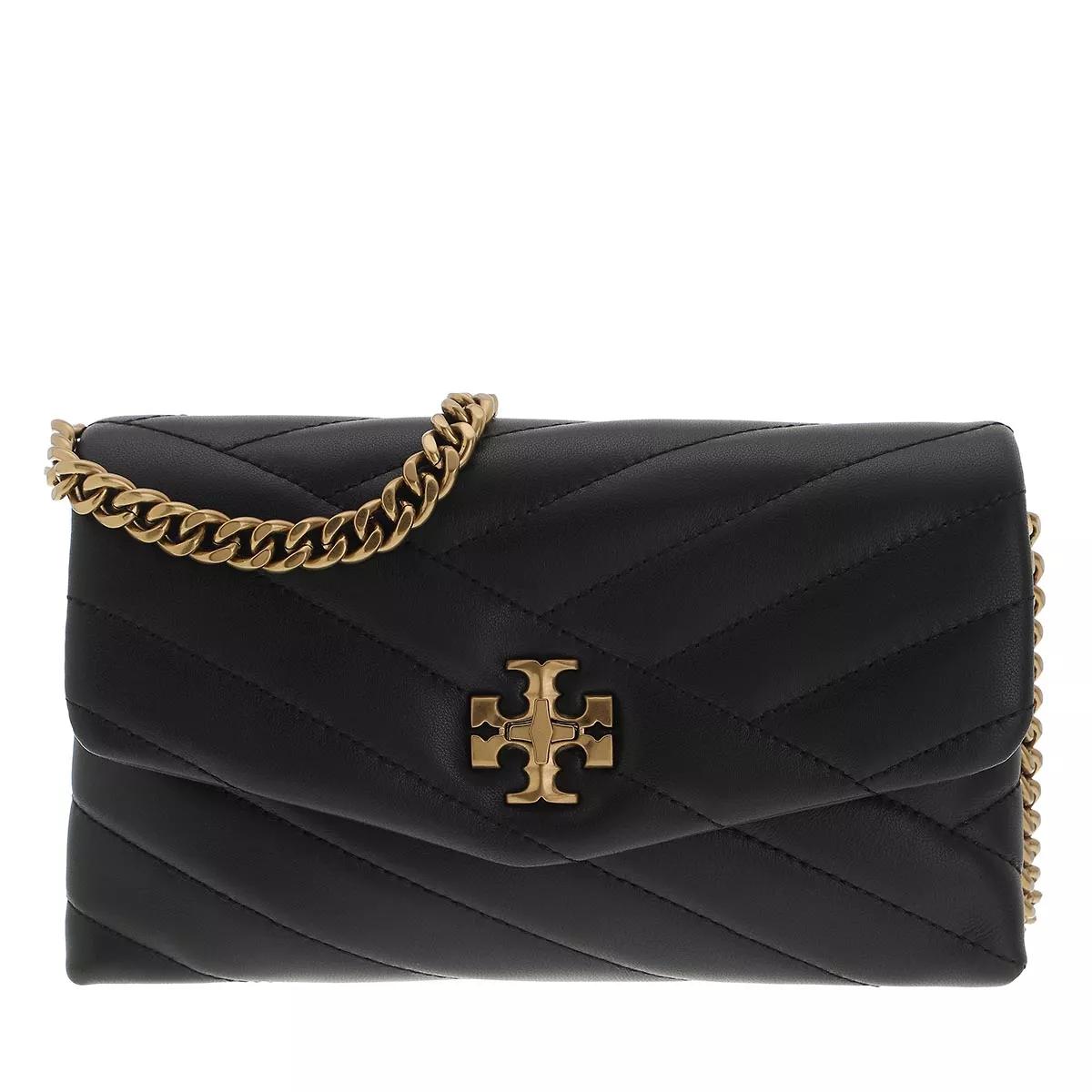 Tory Burch Women's Kira Chevron Chain Wallet, Black, One Size : Clothing,  Shoes & Jewelry 