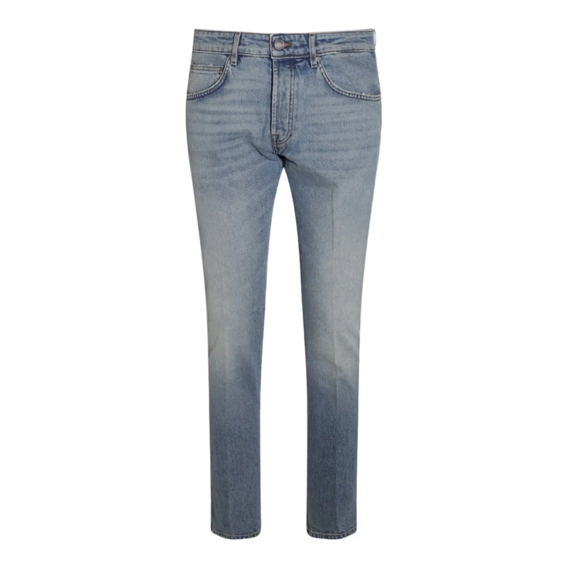 Lardini Jeans Slim-Fit Blue Jeans With Classic Five-Pocket Desig Grey