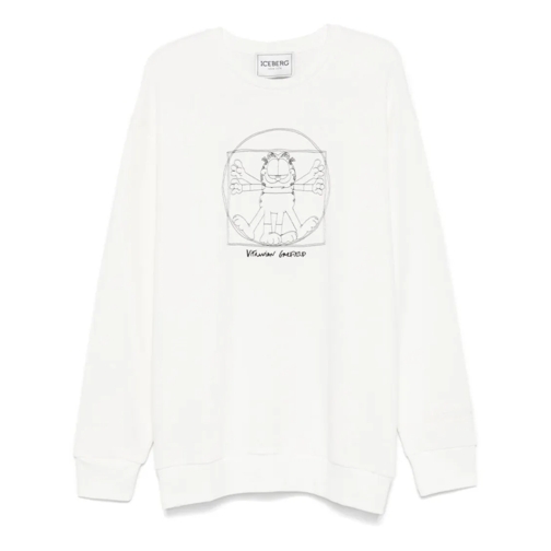 Iceberg Topjes met lange mouwen Printed Sweatshirt White