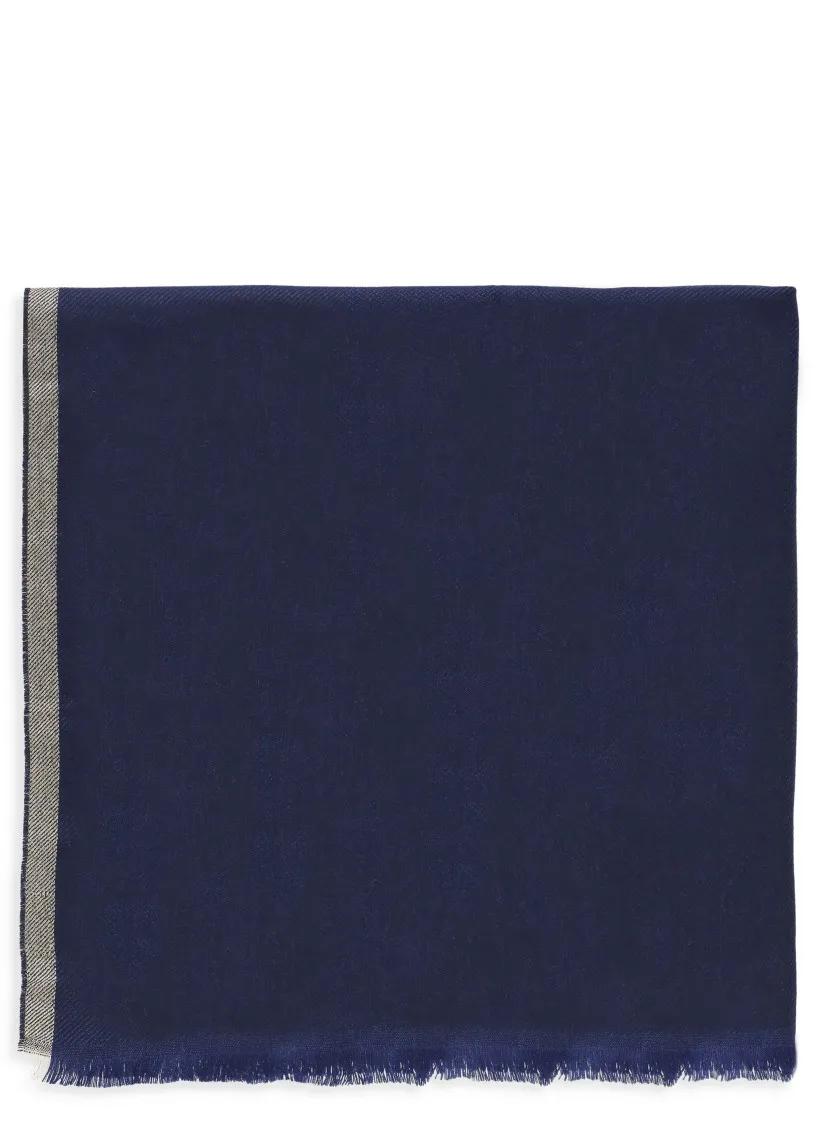 Brunello Cucinelli Tücher & Schals - Blue Cashmere And Wool Scarf - Gr. unisize - in Blau - für Damen