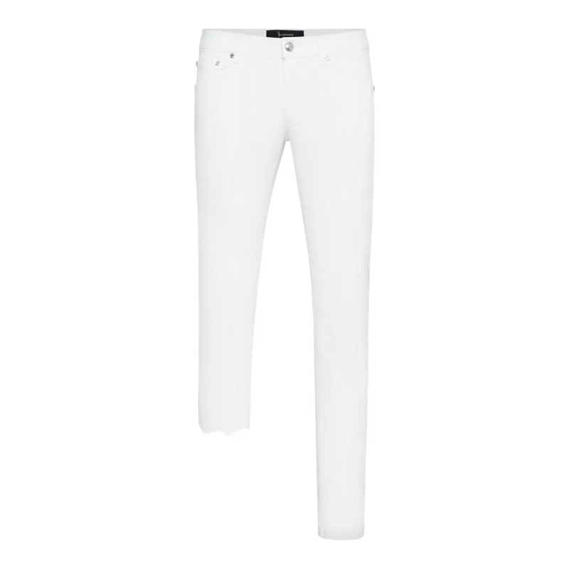 BILLIONAIRE Jeans mit geradem Bein Jeans Regular Fit Double B weiss