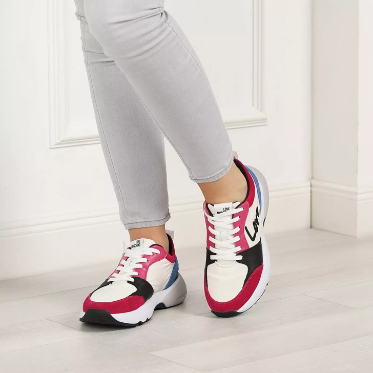 Love moschino red on sale sneakers