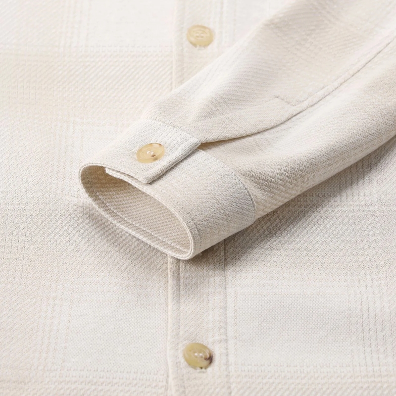 Maurizio Baldassari Chemise Overshirt aus Baumwolle, Seide & Leinen beige(Image 4)