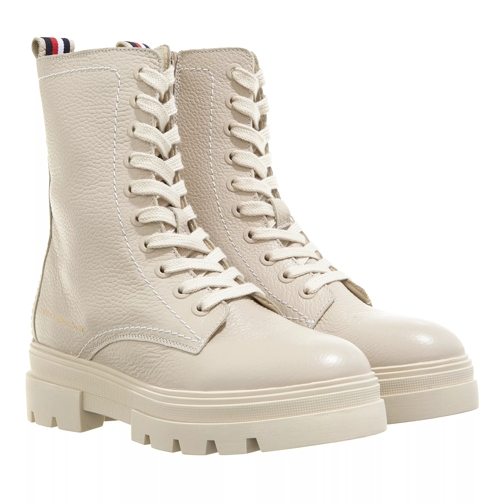 Tommy Hilfiger Monochromatic Lace Up Boot Classic Beige Lace up Boots