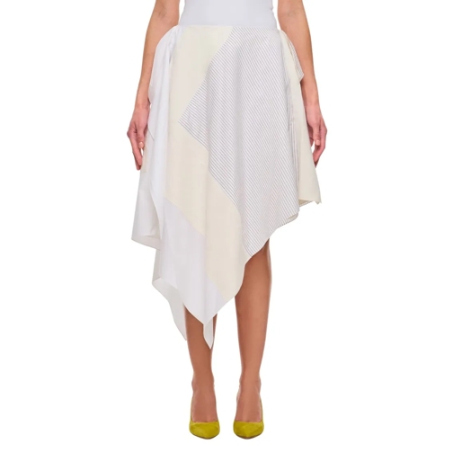 J.W.Anderson Midi-Röcke Asymmetric Patchwork Skirt Neutrals