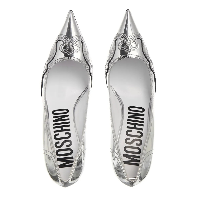 Moschino Pumps Scarpa Donna Argento(Image 4)