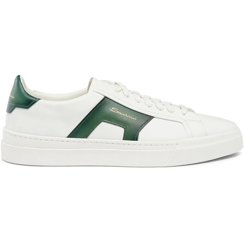 Santoni sneaker basse Men?s leather double buckle sneaker weiß (Image 2)