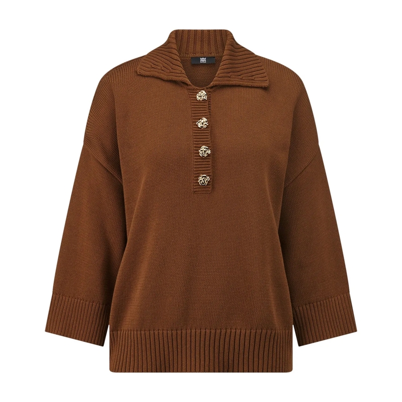 Riani Pull Strickpullover aus Baumwolle braun
