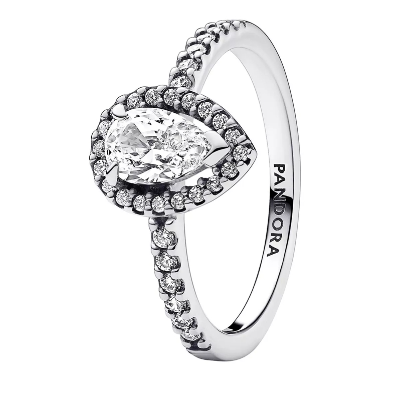 Pandora Ring Sterling silver ring withcubic zirconia Clear