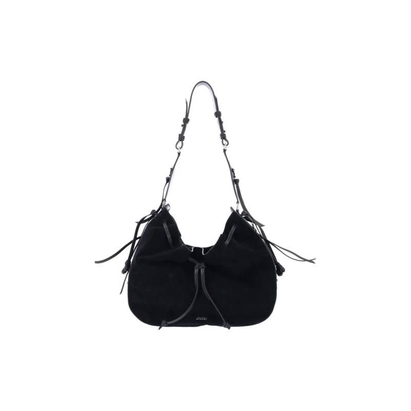 Isabel Marant Schultertasche "Bolton" Shoulder Bag, In Black Suede Black