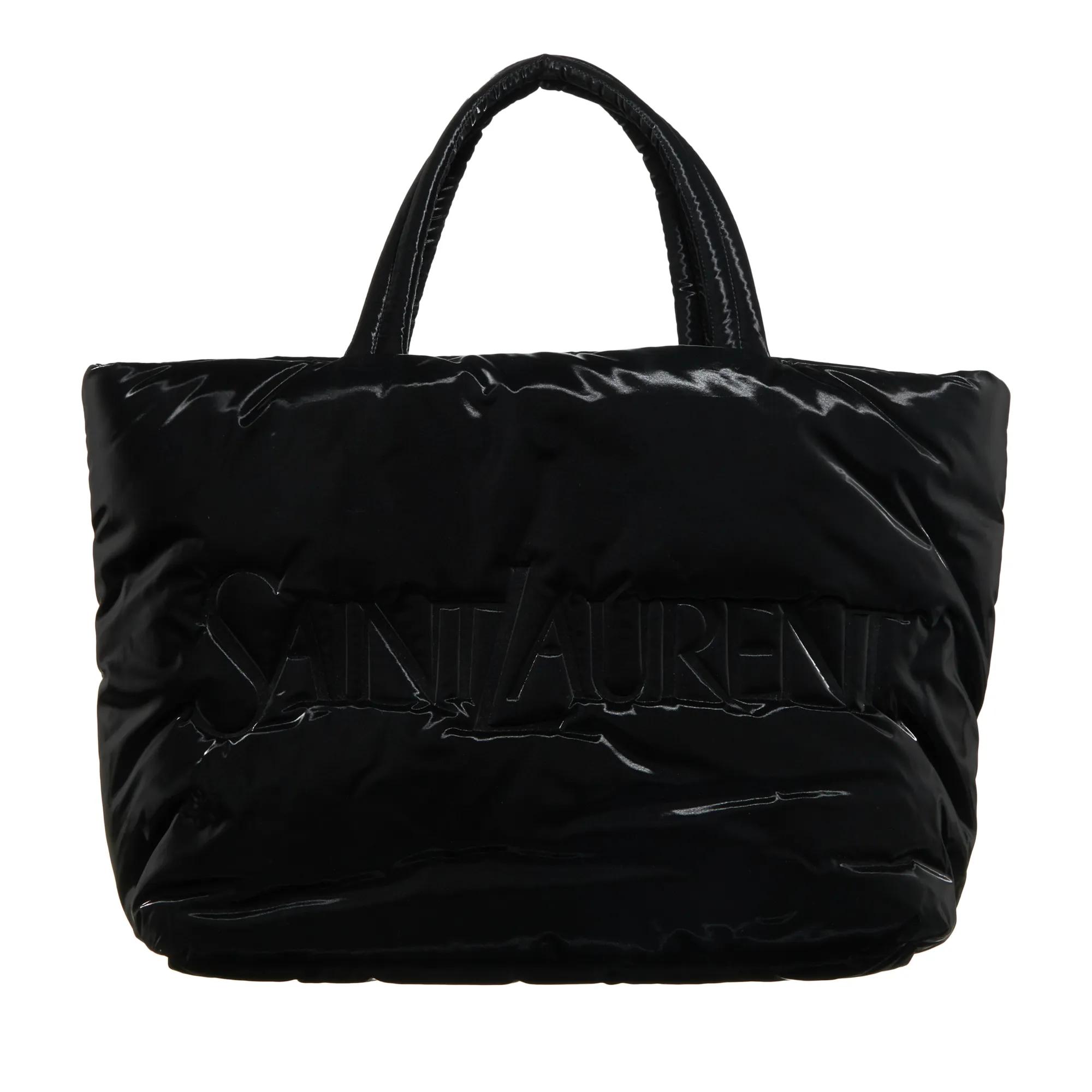 Saint Laurent Shopper - Shopper With Embossed Logo - Gr. unisize - in Schwarz - für Damen