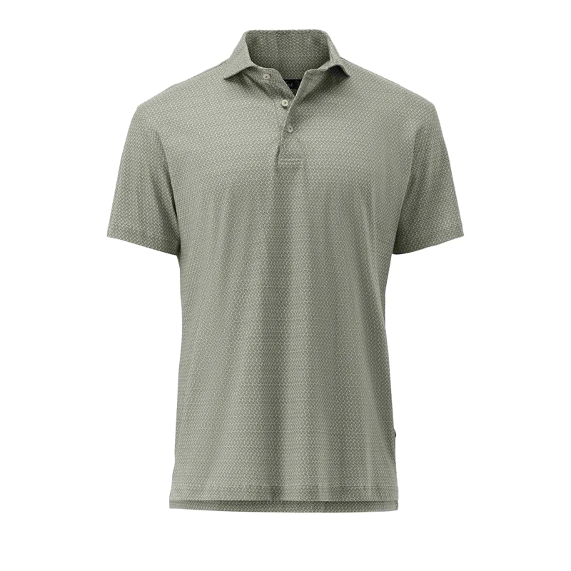 VAN LAACK T-Shirt Hemd Polo Druck grün