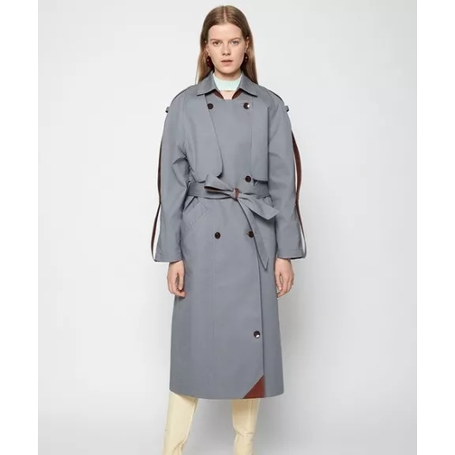 Aeron AERON Stahlgrauer Trenchcoat mehrfarbig 