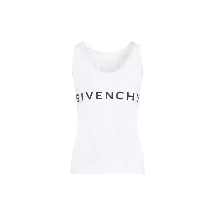 Givenchy - White Cotton Tank Top - Größe S - beige