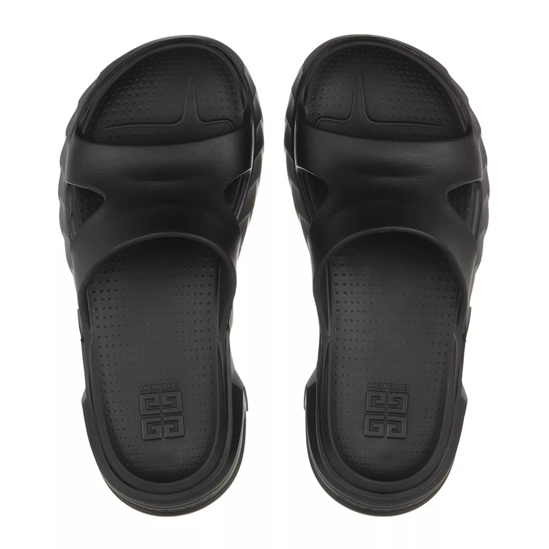 Givenchy Slides Marshmallow Sandals Rubber Black(Image 6)